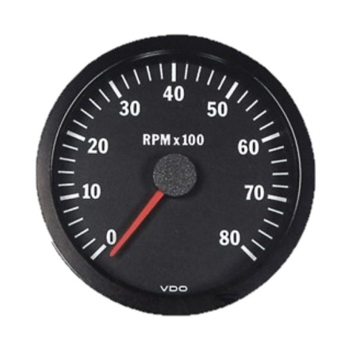 Picture of 333-015-005G - Tachometer Engine RPM Cockpit Vision 100 mm 12V 8000 RPM Black