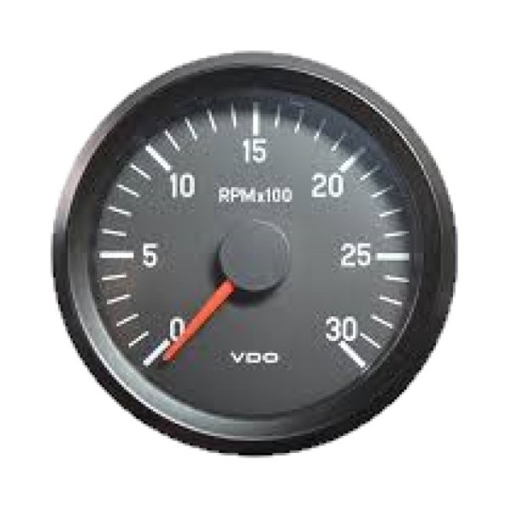 Picture of 333-035-001G - Tachometer Engine RPM Cockpit International 80 mm 12V 3000 RPM Black