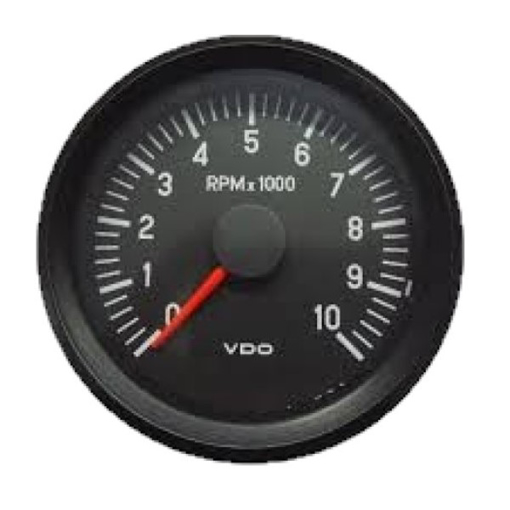 Picture of 333-035-022C - Tachometer Engine RPM Cockpit International 80 mm 12V 10000 RPM Black
