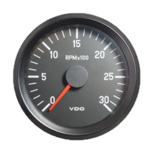 Picture of 333-065-001G - Tachometer Engine RPM Cockpit International 100 mm 24V 3000 RPM Black