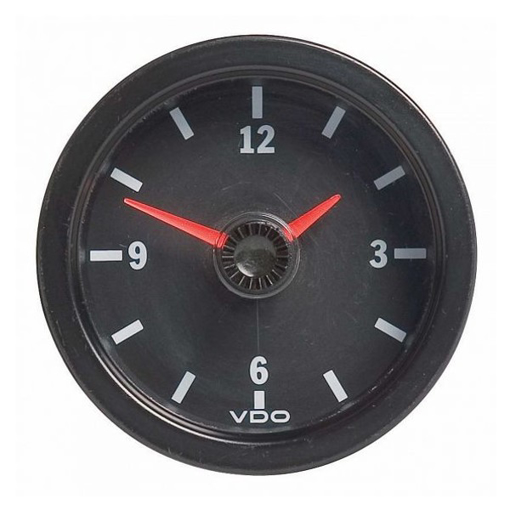 Picture of 370-012-001K - Clock Cockpit Vision 52mm 12V Black