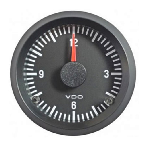 Picture of 370-214-031-003G - Clock Cockpit International 52mm 24V Black