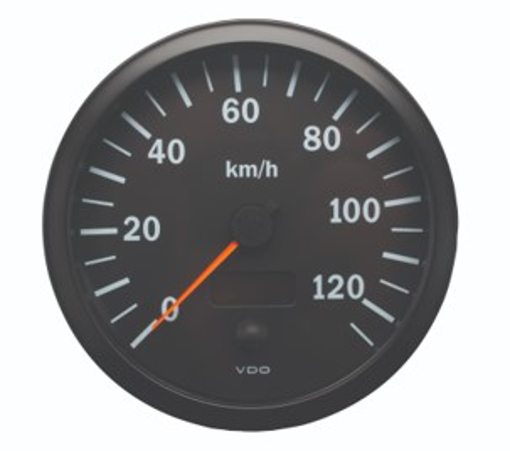 Picture of 437-025-002C - Speedometer Cockpit Vision 140mm 24V 125 Km/H Black