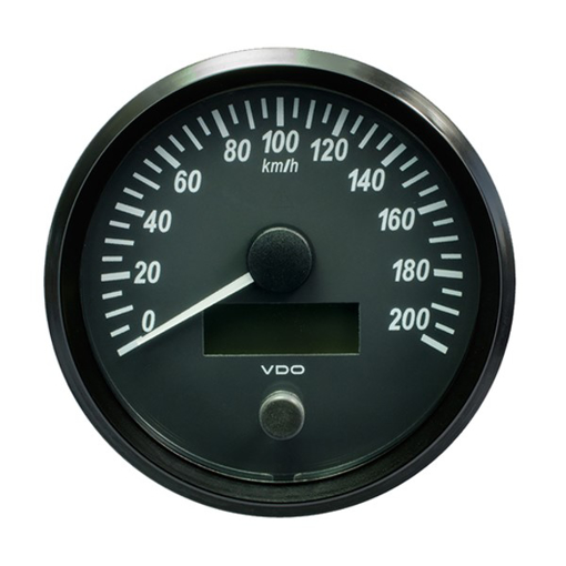 Picture of A2C3832840030 - Speedometer Singleviu 100mm 12/24V 200 Km/H Black