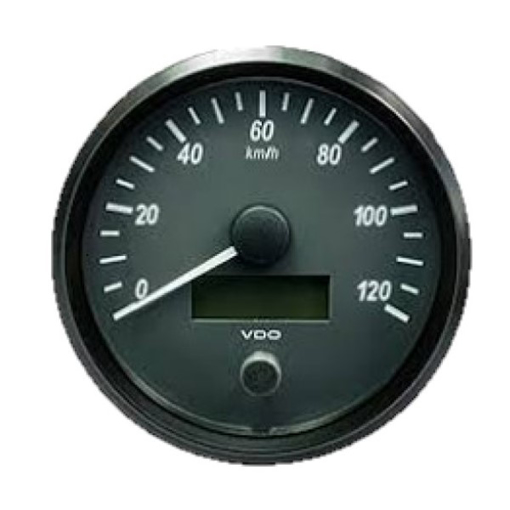 Picture of A2C3832860001 - Speedometer Singleviu 100mm 12/24V 120 Km/H Black