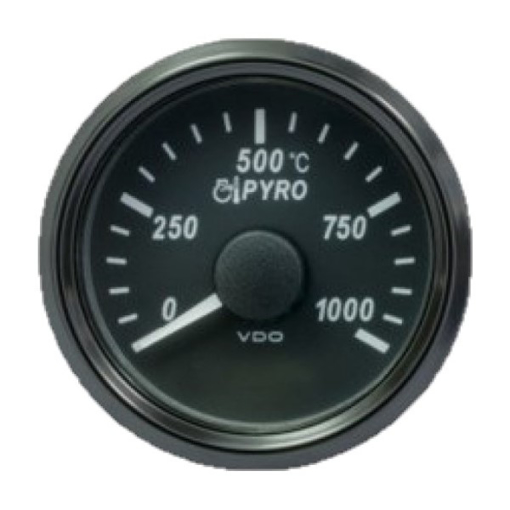 Picture of A2C3833050030 - Temperature Gauge Pyrometer Singleviu 52mm 12/24V 100 - 1000C Black