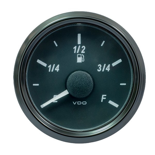 Picture of A2C3833150030 - Tank Level Gauge Fuel Singleviu 52mm 12/24V E - F Black 3 - 90 Ohm