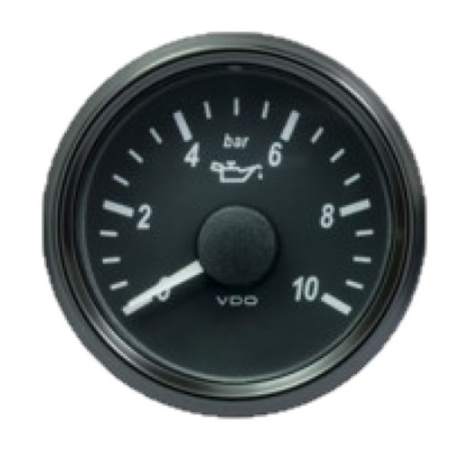 Picture of A2C3833170030 - Pressure Gauge Oil Singleviu 52mm 12/24V 10 Bar Black