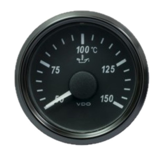 Picture of A2C3833380001 - Temperature Gauge Oil Singleviu 52mm 12/24V 50 - 150C Black