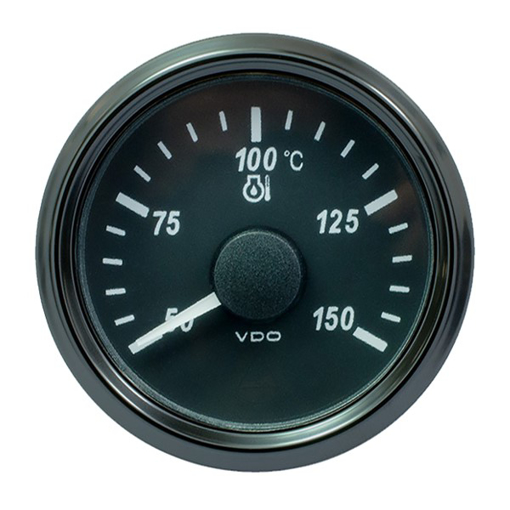 Picture of A2C3833390030 - Temperature Gauge Transmission Singleviu 52mm 12/24V 50 - 150C Black