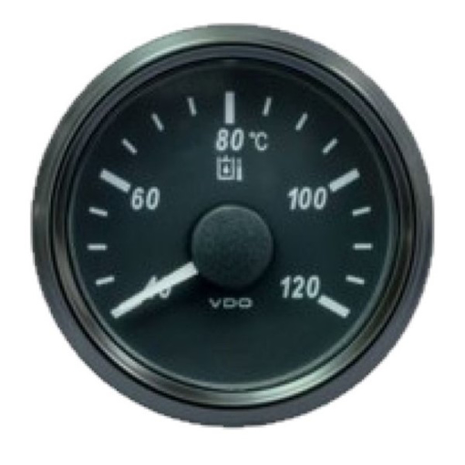 Picture of A2C3833510030 - Temperature Gauge Hydraulic Oil Singleviu 52mm 12/24V 40 - 120C Black