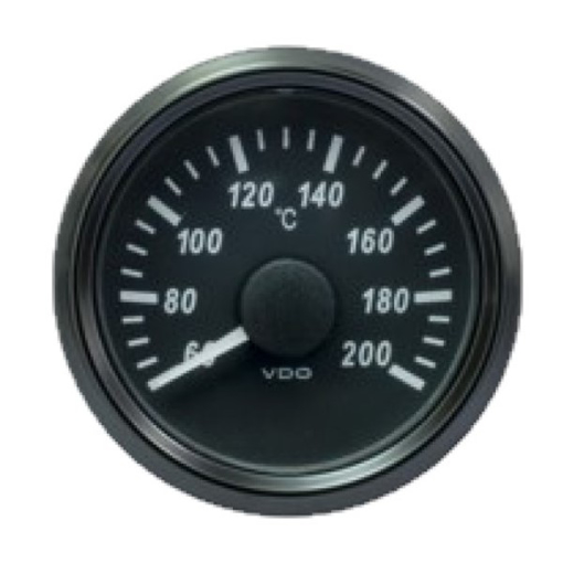 Picture of A2C3833520030 - Temperature Gauge Cylinder Head Singleviu 52mm 12/24V 60 - 200C Black