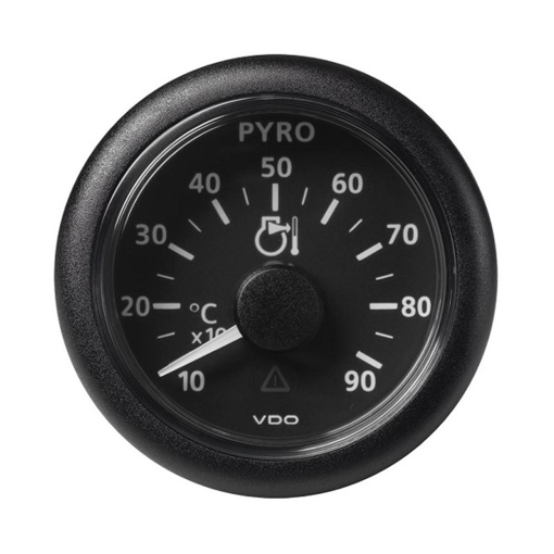 Picture of A2C59512332 - Temperature Gauge Pyrometer Viewline 52mm 12/24V 100 - 900C Black