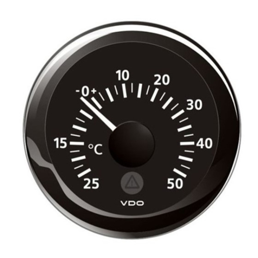 Picture of A2C59512336 - Temperature Gauge Ambient Air Viewline 52mm 12/24V -25 - +50C Black