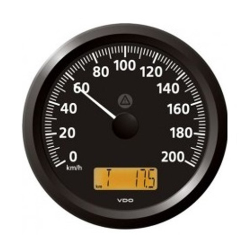 Picture of A2C59512423 - Speedometer Viewline 110mm 12/24V 200 Km/H Black