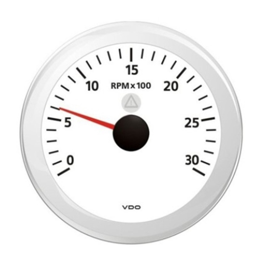 Picture of A2C59512433 - Tachometer Engine RPM Viewline 85 mm 12/24V 3000 RPM White