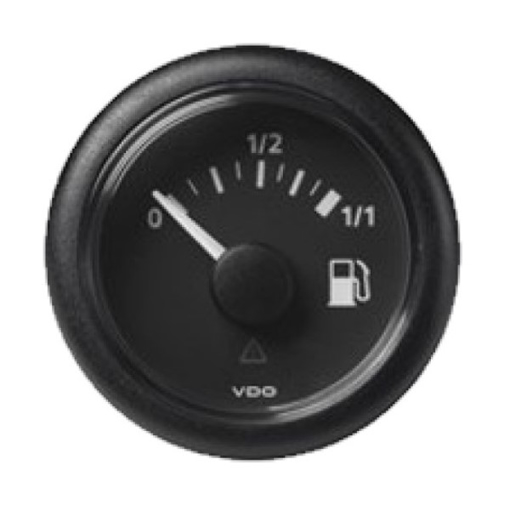 Picture of A2C59514079 - Tank Level Gauge Fuel Viewline 52mm 12/24V E - F Black 3 - 90 Ohm