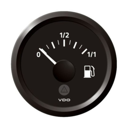 Picture of A2C59514081 - Tank Level Gauge Fuel Viewline 52mm 12/24V E - F Black 3 - 90 Ohm