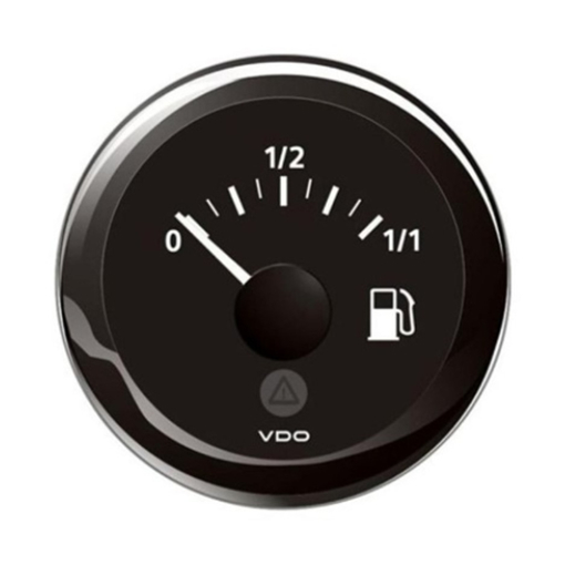 Picture of A2C59514082 - Tank Level Gauge Fuel Viewline 52mm 12/24V E - F Black 10 - 180 Ohm