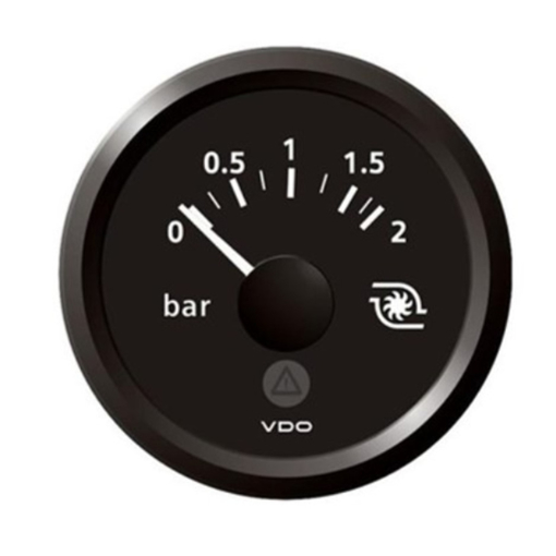 Picture of A2C59514152 - Pressure Gauge Turbo Viewline 52mm 12/24V 2 Bar Black