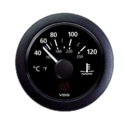 Picture of A2C59514170 - Temperature Gauge Coolant Viewline 52mm 12/24V 40 - 120C Black