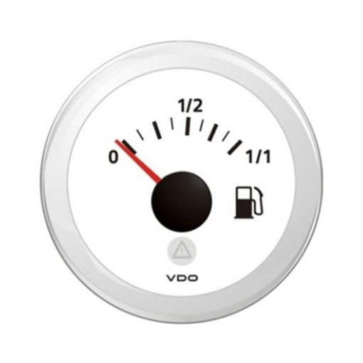 Picture of A2C59514182 - Tank Level Gauge Fuel Viewline 52mm 12/24V E - F White 3 - 90 Ohm