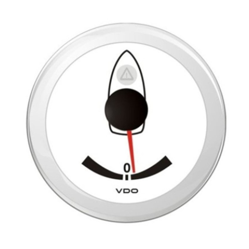 Picture of A2C59514230 - Rudder Angle Gauge Viewline 52mm 12/24V +40° Stb White