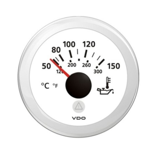 Picture of A2C59514231 - Temperature Gauge Oil Viewline 52mm 12/24V 50 - 150C White