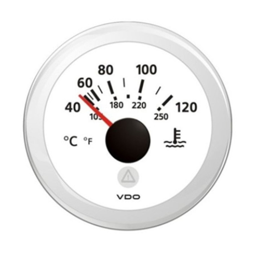 Picture of A2C59514237 - Temperature Gauge Coolant Viewline 52mm 12/24V 40 - 120C White