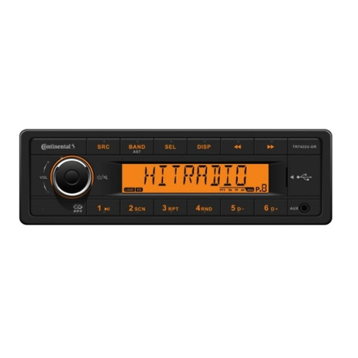 Picture of TR7422U-OR - Dayton Car Radio Fm/Am Mp3/Wma Usb 24V Orange