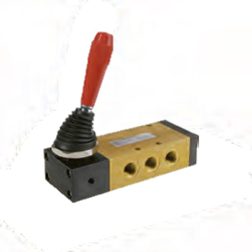 Picture of 224.53.31.9/2 - Mechanical Valve 1/4 Inch 5/3 C/C Lever Lateral 3 Positions