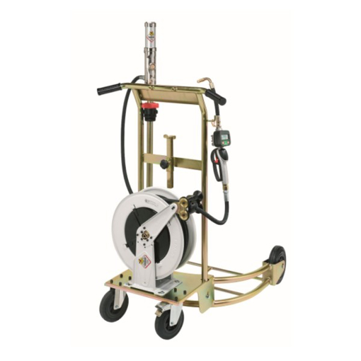 Picture of 35198 - Mobile Lube Unit For Drums 180-220 Kg, With Piston Pneumatic Pump R 3:1 - 20 L/Min, Trolley P/N 8021