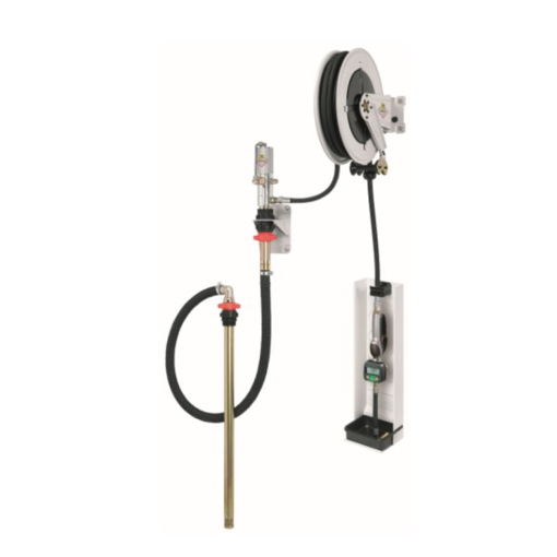 Picture of 35280 - Wall Mounted Kit For Oil & Similar With Pump R 3:1 - 14 L/Min, Oil Gun P/N 37758, Hose Reel P/N 84