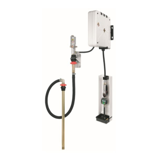 Picture of 35281 - Wall Mounted Kit For Oil & Similar With Pump R 3:1 - 14 L/Min, Oil Gun P/N 37758, Hose Reel P/N 84