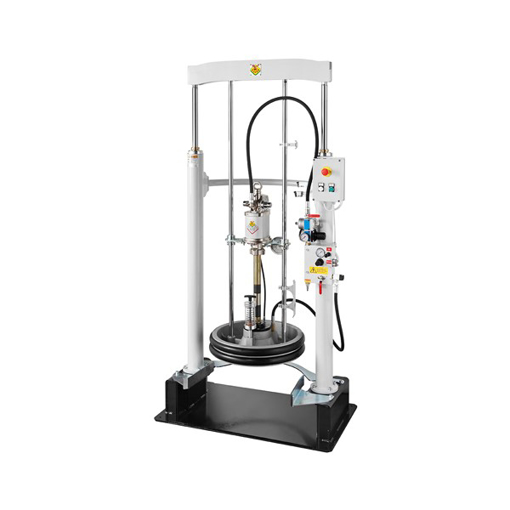Picture of 11/12401P1N - Twin Ram Hoist P/N 11/85 With Pump P/N 118Fsp/401 & Follower Plate P/N 11/65 For 200 Kg Drums With
